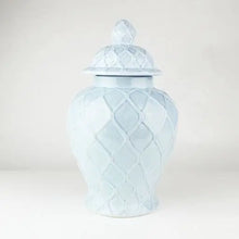 Load image into Gallery viewer, Light Blue Textured Ginger Jar