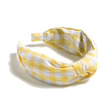 Load image into Gallery viewer, Knotted Gingham Headband