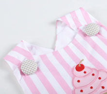Load image into Gallery viewer, Stripe Cupcake Top/Bloomer Set