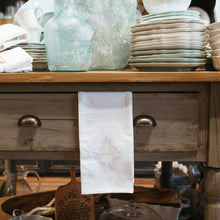 Load image into Gallery viewer, Neutral Initial Tea Towel