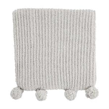 Load image into Gallery viewer, Mud Pie Chenille Pom Pom Blanket