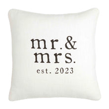 Load image into Gallery viewer, Mr. & Mrs. Est. 2023 Pillow