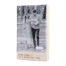 Load image into Gallery viewer, Engraved Magnetic Wood Block Frames