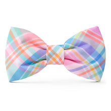 Load image into Gallery viewer, Blooming Plaid Easter Dog Bow Tie