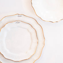 Load image into Gallery viewer, White & Gold Impressions Dinnerware