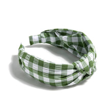 Load image into Gallery viewer, Knotted Gingham Headband