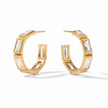 Load image into Gallery viewer, Antonia Hoop Gold CZ