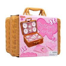 Load image into Gallery viewer, Butterfly Tea Set Basket