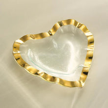 Load image into Gallery viewer, Annieglass Ruffle Heart Bowl