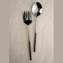 Load image into Gallery viewer, Sterling Silver Black & Gold Server Sets