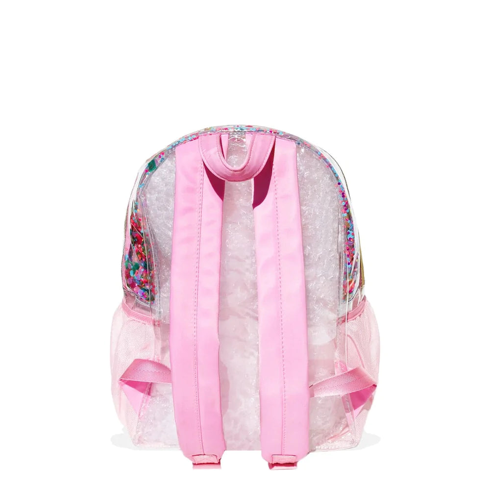 Pink Party Confetti Backpack Medium