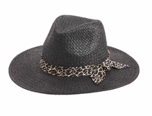Load image into Gallery viewer, Leopard Knot Fedora Hat
