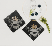 Load image into Gallery viewer, Gold Leaf Slate Coasters