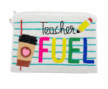 Load image into Gallery viewer, Golden Stella Beaded Coin Pouch