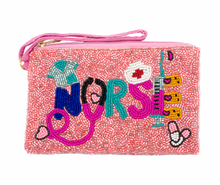 Load image into Gallery viewer, Golden Stella Beaded Coin Pouch