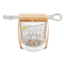 Load image into Gallery viewer, Mud Pie Drink Recipe Glass