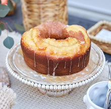 Load image into Gallery viewer, Beaded Wood Cake Stand Set