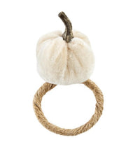Load image into Gallery viewer, Velvet Pumpkin Napkin Rings