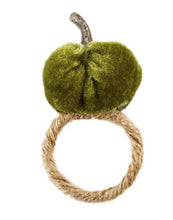 Load image into Gallery viewer, Velvet Pumpkin Napkin Rings