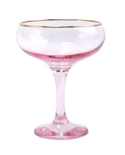 Load image into Gallery viewer, Vietri Champagne Coupe Glasses