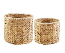 Load image into Gallery viewer, Mudpie Hyacinth Beaded Basket Sets