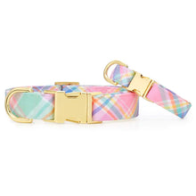 Load image into Gallery viewer, Blooming Plaid Easter Dog Collar

