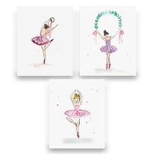 Load image into Gallery viewer, Over the Moon Ballerina Prints s/3