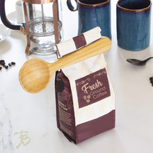 Load image into Gallery viewer, Bamboo Coffee Scoop & Clip