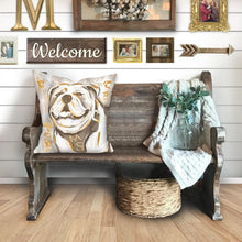 Load image into Gallery viewer, Golden Bulldog 24x24 Pillow
