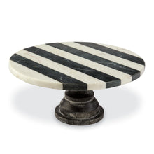 Load image into Gallery viewer, Black and White Marble Cake Stand