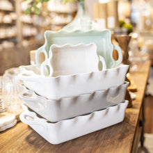 Load image into Gallery viewer, Casafina Square Ruffled Baker