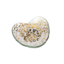 Load image into Gallery viewer, Annieglass Cheetah Heart Bowl