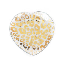Load image into Gallery viewer, Annieglass Cheetah Heart Bowl