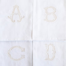 Load image into Gallery viewer, Neutral Initial Tea Towel