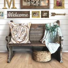 Load image into Gallery viewer, Gold Tiger 24X24 Pillow