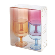 Load image into Gallery viewer, Slant Wine Glasses s/4