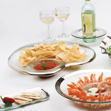 Load image into Gallery viewer, Annieglass Roman Antique Chip/Dip Bowl