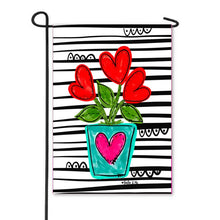 Load image into Gallery viewer, Baxter & Me Valentine's Garden Flags