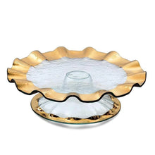 Load image into Gallery viewer, Annieglass Ruffle Cake Stand