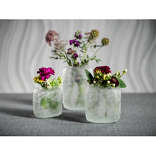 Load image into Gallery viewer, Hammered Frosted Glass Vase