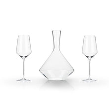 Load image into Gallery viewer, Viski 3 Piece Angled Crystal Bordeaux Set