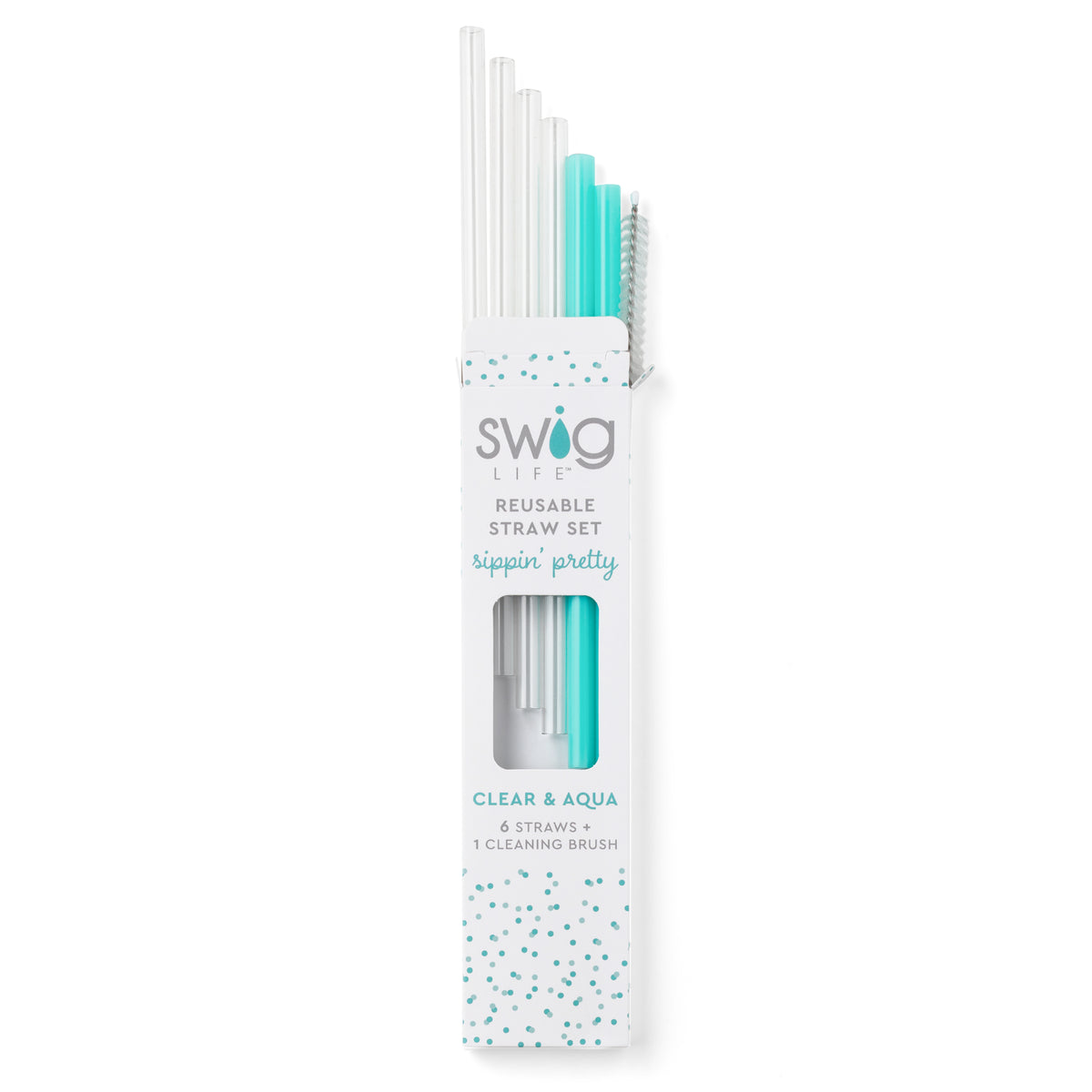 Swig - Straw Set, Cool Cat and Navy