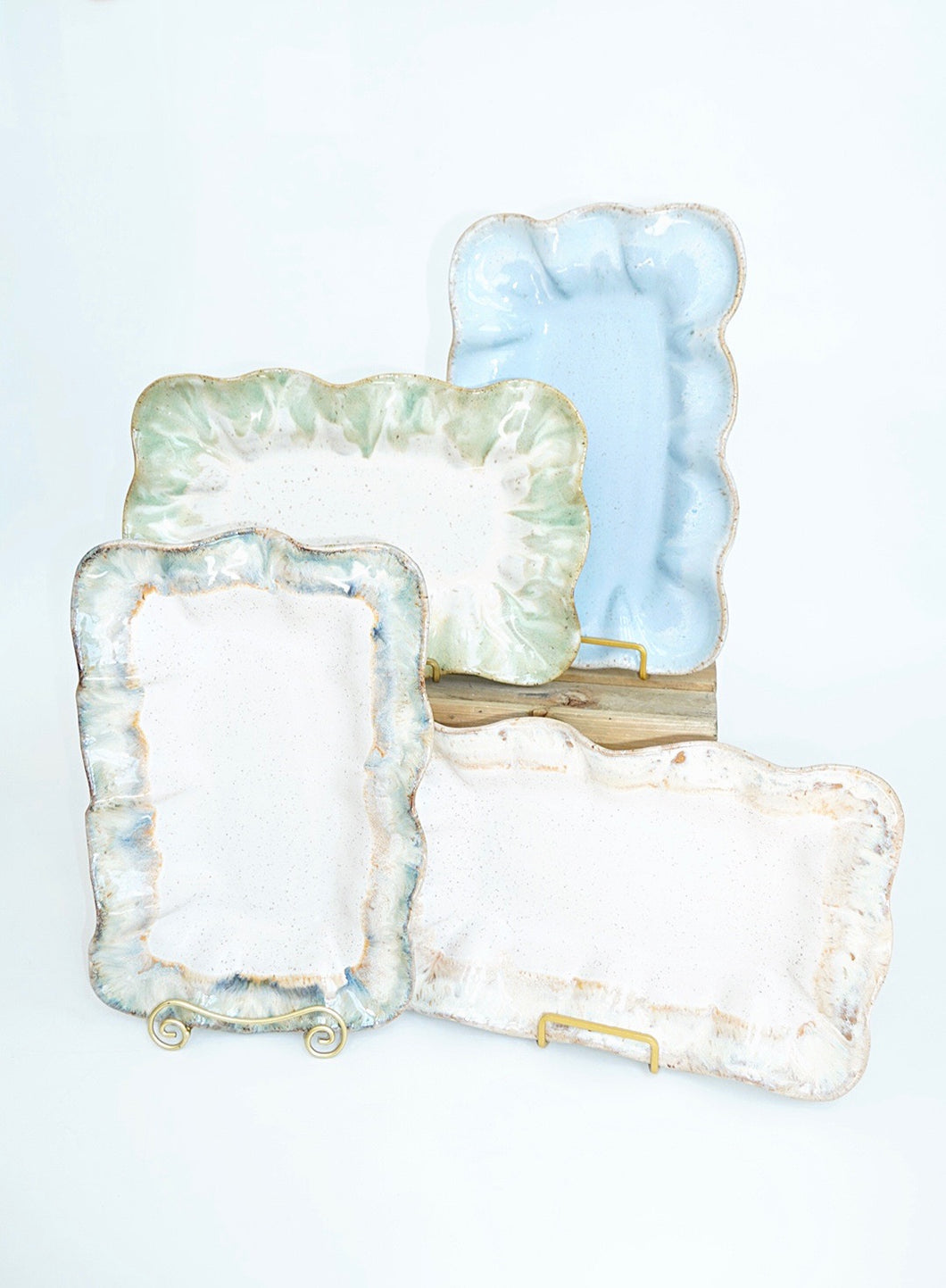 Etta B Ruffled Rectangle Dish