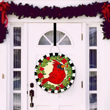 Load image into Gallery viewer, Christmas Cardinal Door Hanger
