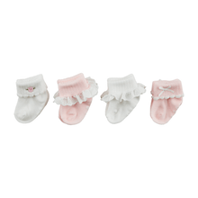 Load image into Gallery viewer, Pink Foldover Sock Set
