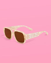 Load image into Gallery viewer, Bride Pearlized Aviator Sunglasses | bachelorette gift bride
