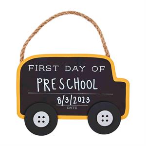 School Bus Chalkboard Sign