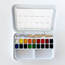 Load image into Gallery viewer, Watercolor Set 18 with brush
