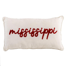 Load image into Gallery viewer, Mississippi Embroidered Pillow
