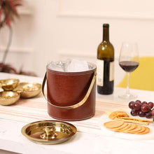 Load image into Gallery viewer, Faux Leather Ice Bucket
